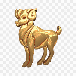 Golden zodiac signs 3d 
