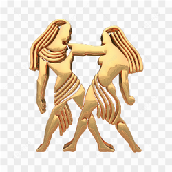 Golden zodiac signs 3d 