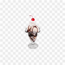 Delicious Sundae with chantily