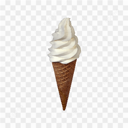 Delicious vanilla ice cream