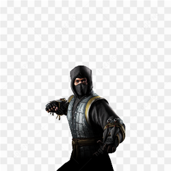Ninja warrior wearing black