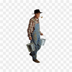 Old farmer man