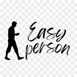 Tshirt Sticker Easy Person