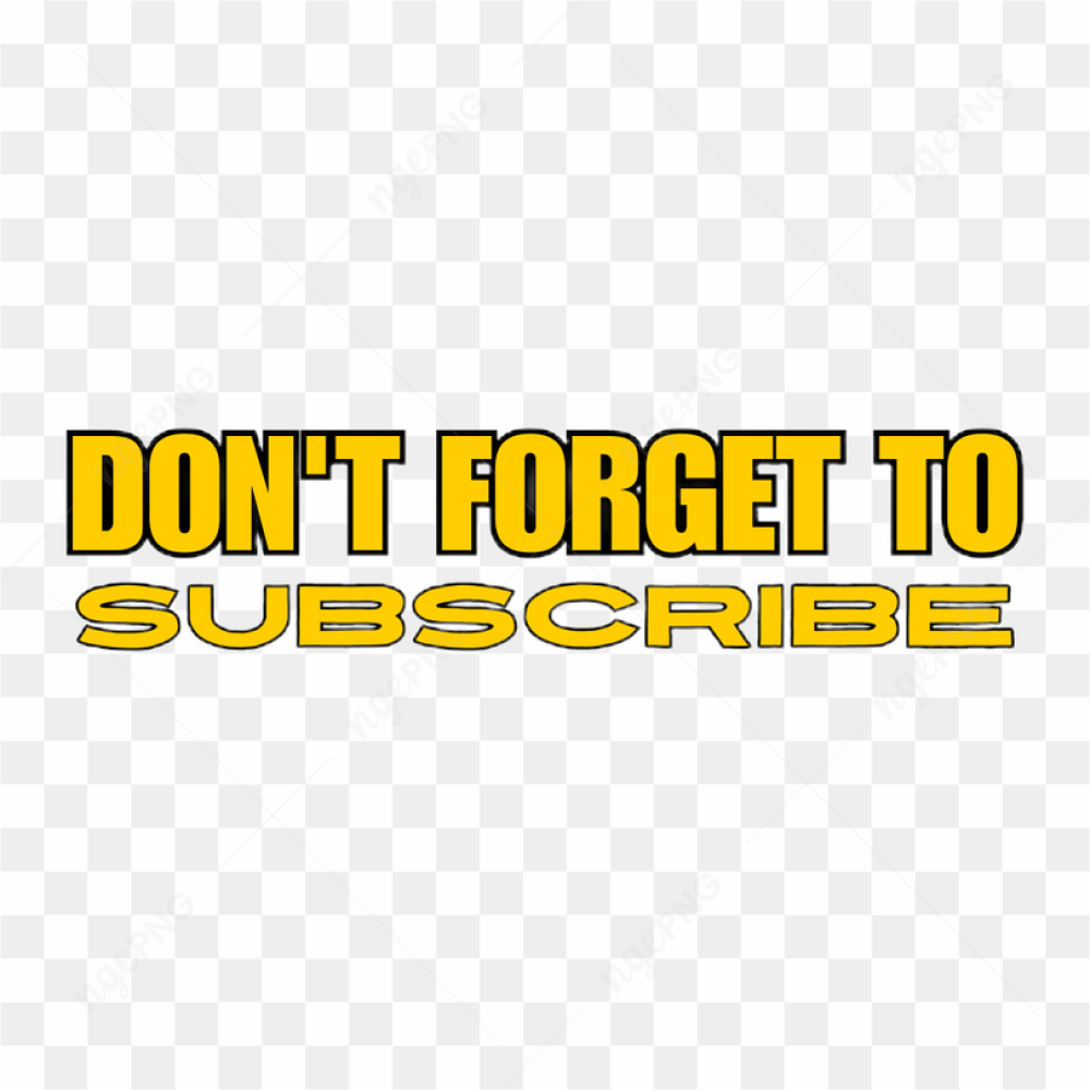 Sticker Tshirt Don't Forget To Subscribe