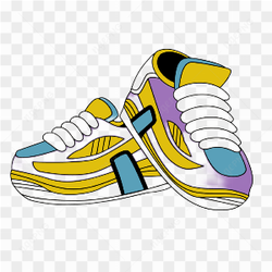Tshirt Sticker Shoes Sneaker Colorful
