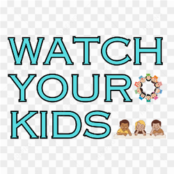 Watch Your Kids Logo Tshirt Sticker