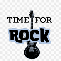 Time To Rock Tshirt Sticker Logo