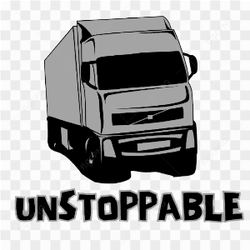 Truck Bus Unstoppable Sticker Tshirt Logo