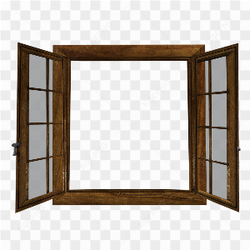 Open Wooden Window