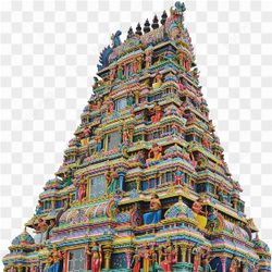 Colorful hindu temple gopuram