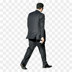 Walking business man