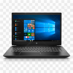 Black gaming laptop
