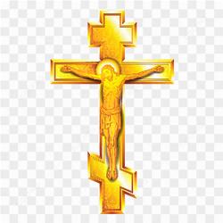 Golden cross clipart