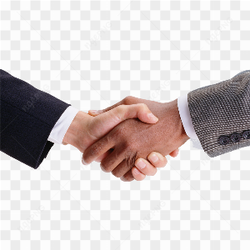 Businessman handshake closeup