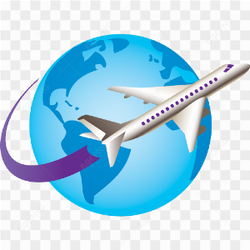 Plane travel logo