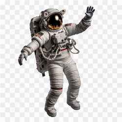 Realistic astronaut png