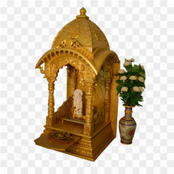 Temple Wooden Golden PNG
