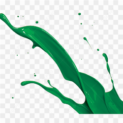 Green Fluid Splashing