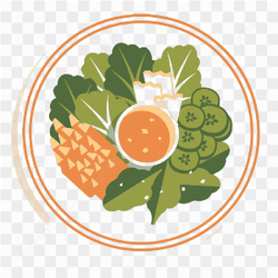Vector Fruit Vegetable Salad Healthy
