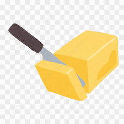 Vector Cheese Block Butter Bread Knife
