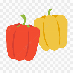 Vector Paprika Chili Red Yellow