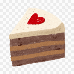 Vector Slice Cake Birthday Party 