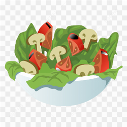 Vector Fresh Vegetable Salad Mushroom
