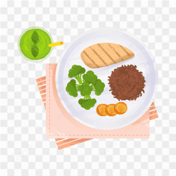 Vector Meal Healthy Red Rice vegetable