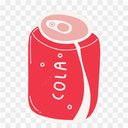 Vector Cola Can Red