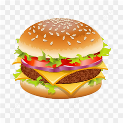 Vector Burger Cheese Patty