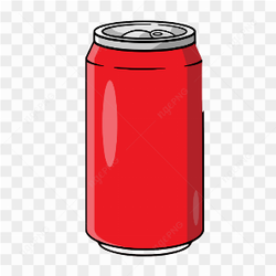 Vector Red Can Drink Bottle